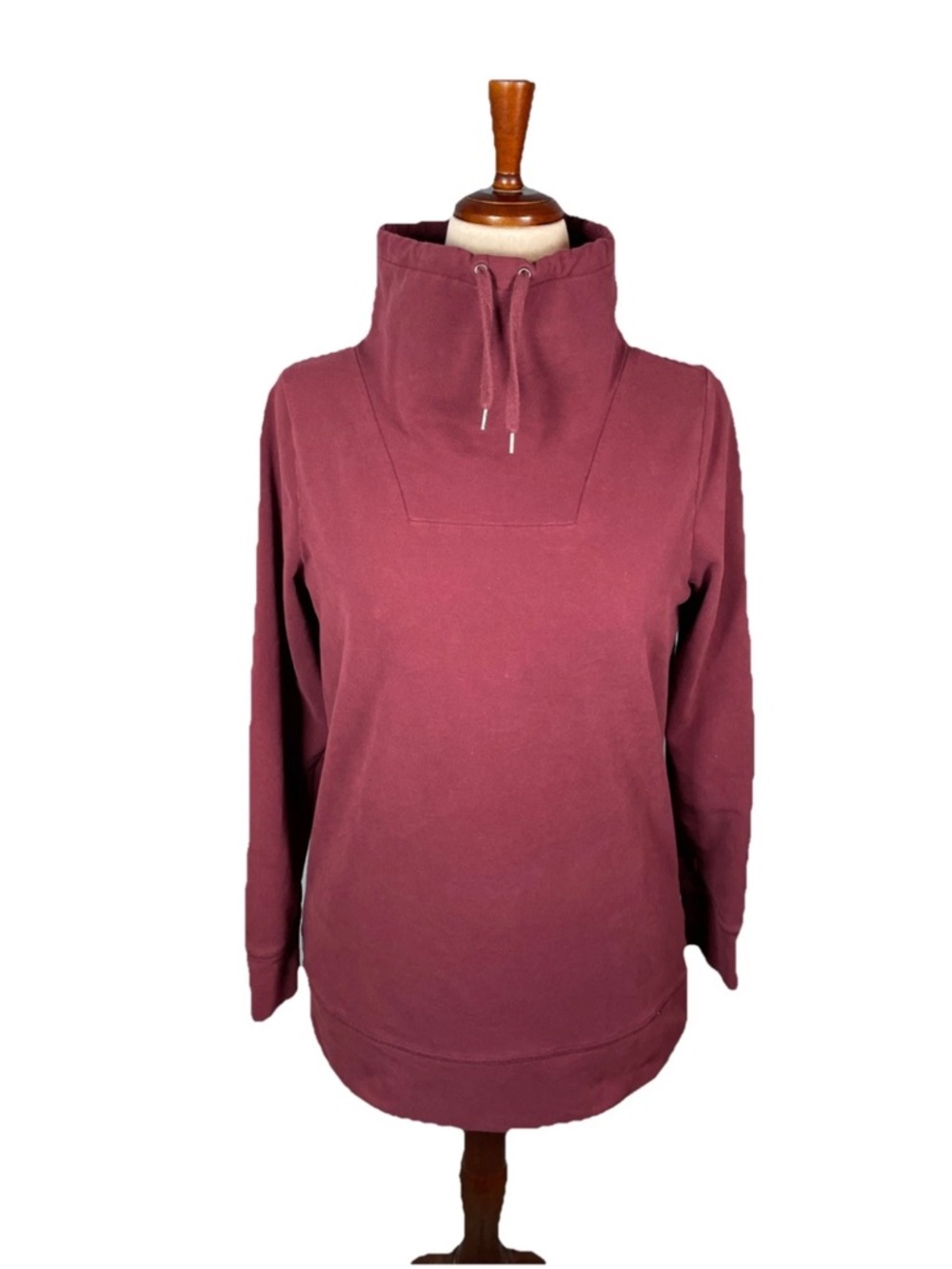 L L Bean Funnel Neck Sweatshirt Women’s Size Medium Pullover 503608 Red